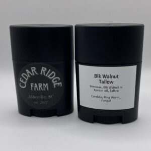 Black Walnut tallow salve- twist up tube